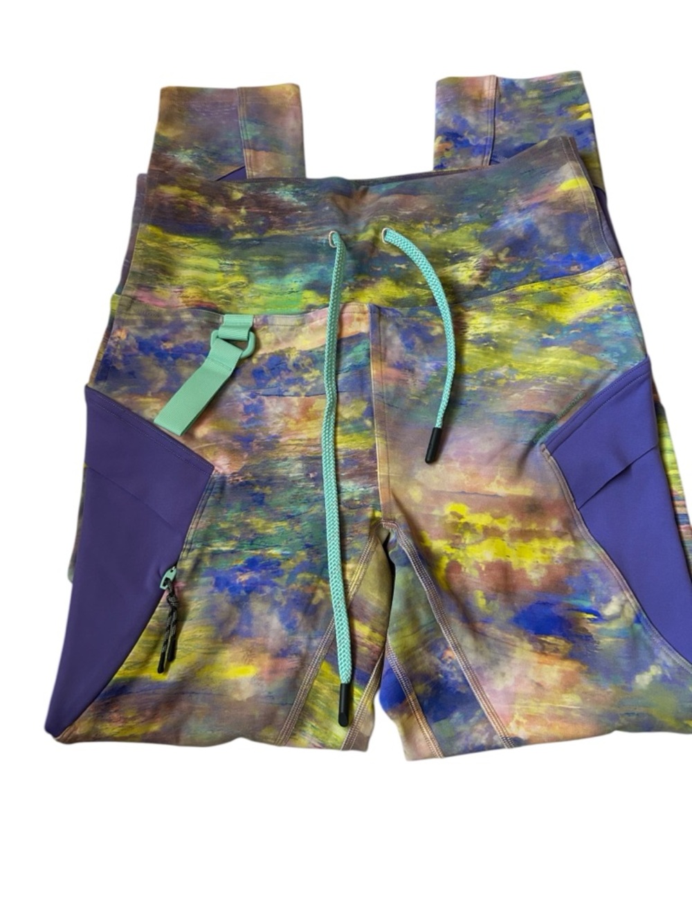 Lululemon Size 6 Multicolor Abstract Print Leggings - Picture 3 of 5